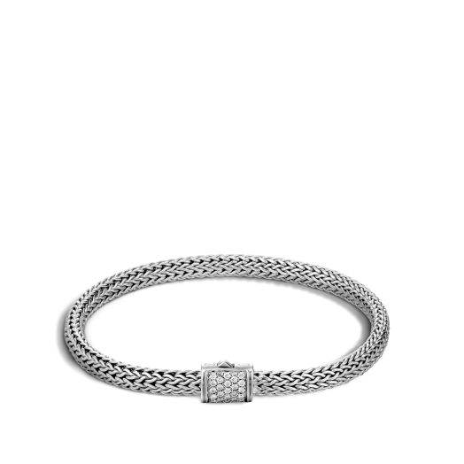 John Hardy Classic Chain Bracelet with Diamonds