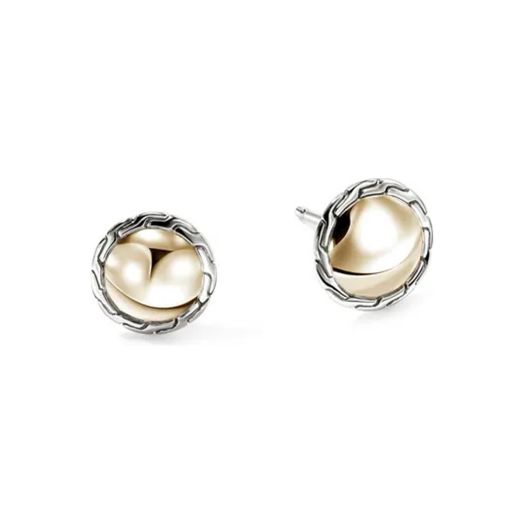 Two tone stud earrings