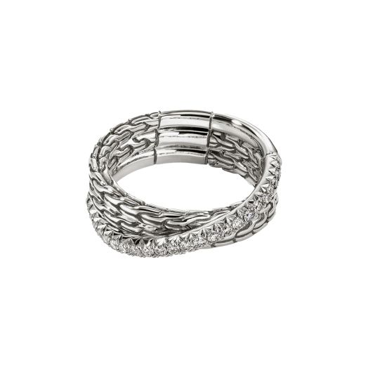 Diamond crossover ring