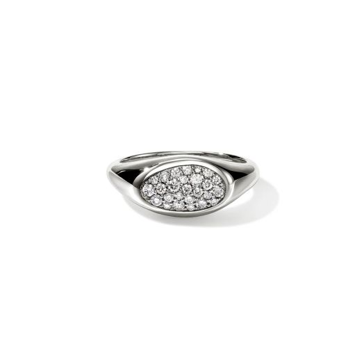 Pave diamond ring