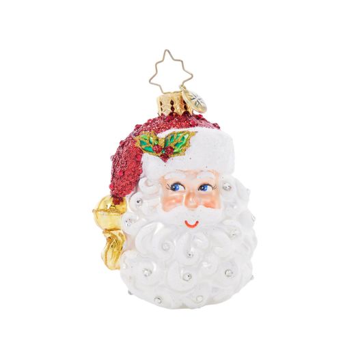 Santa ornament with crystals on his beard