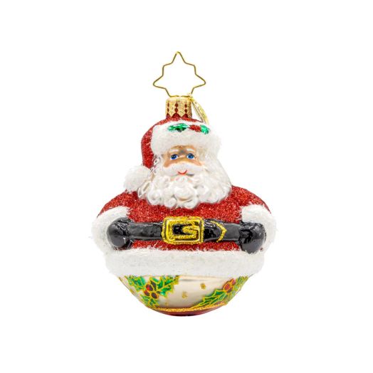 Round santa ornament