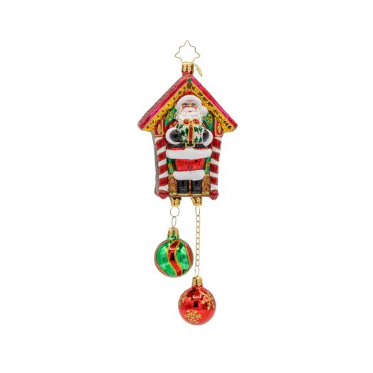 Christmas clock ornament