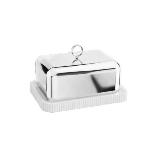 sterling silver butter dish with lid