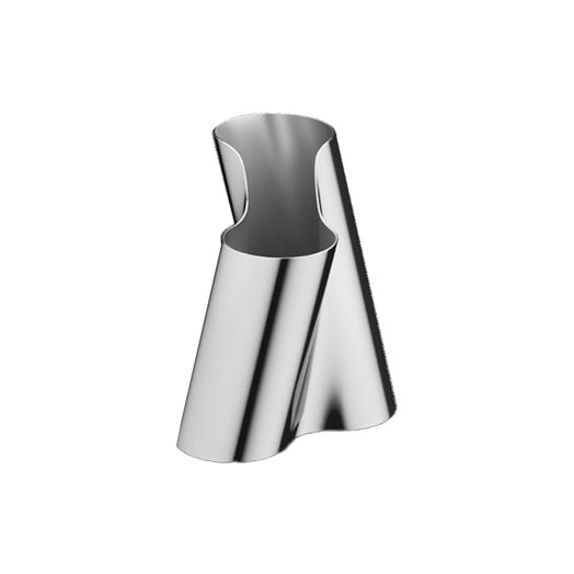 polished stainless steel unique vase