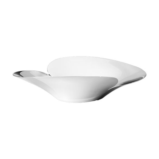 steel bowl with unique petal design