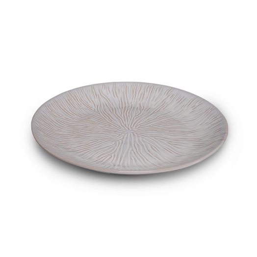 stoneware plate with unique design