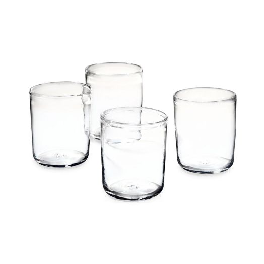 set of four glasses
