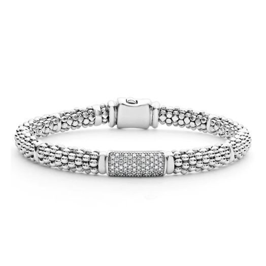 Caviar beaded diamond bracelet