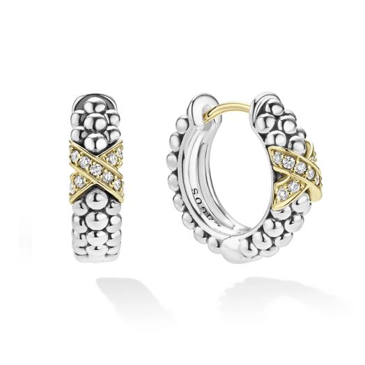 X hoop earrings