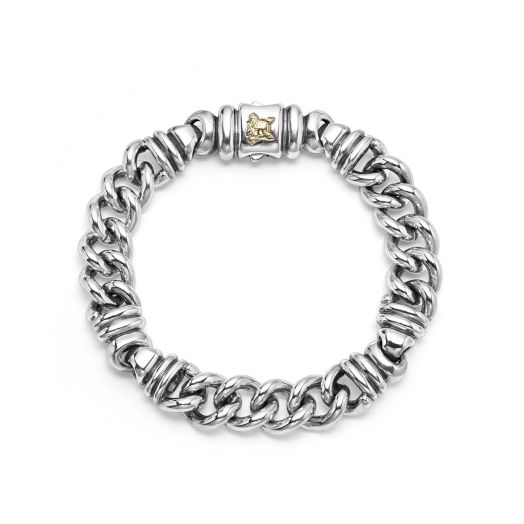 sterling silver twist curb chain bracelet