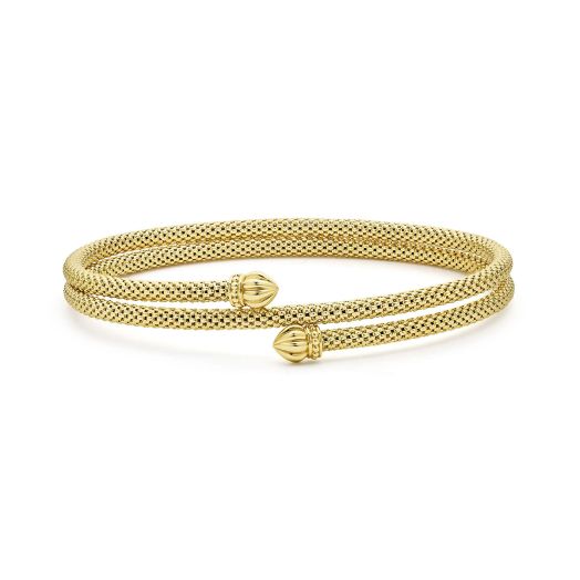 gold double wrap bracelet