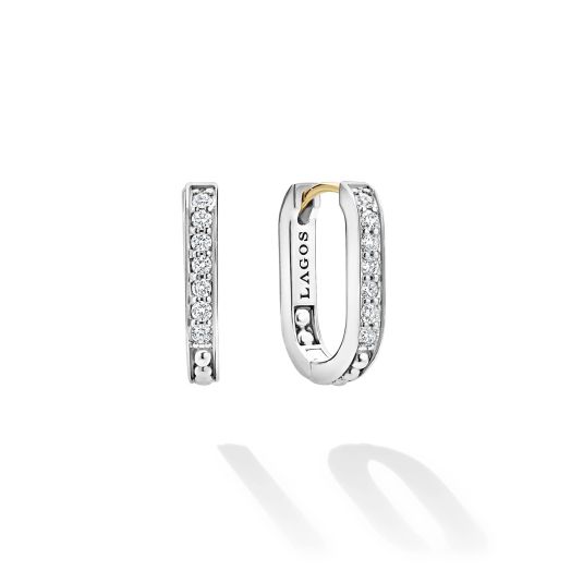 Diamond hoop earrings