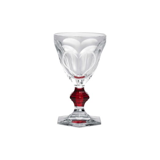 Crystal clear and red glasses