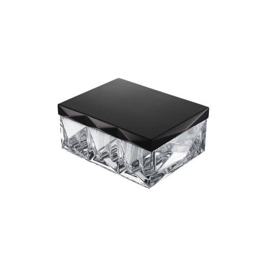 crystal box with black lid