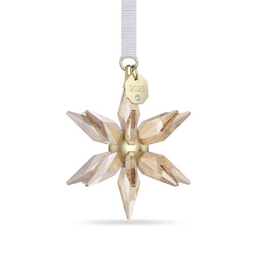 Champagne colored crystal star shaped ornament