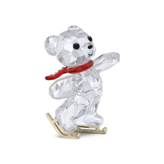 Swarovski crystal Kris bear on ice skates
