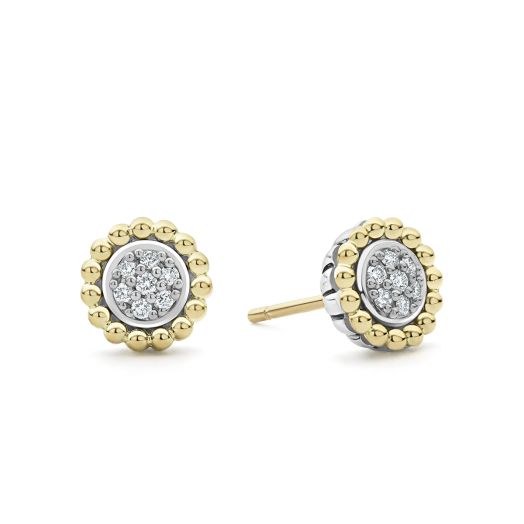 Caviar diamond studs