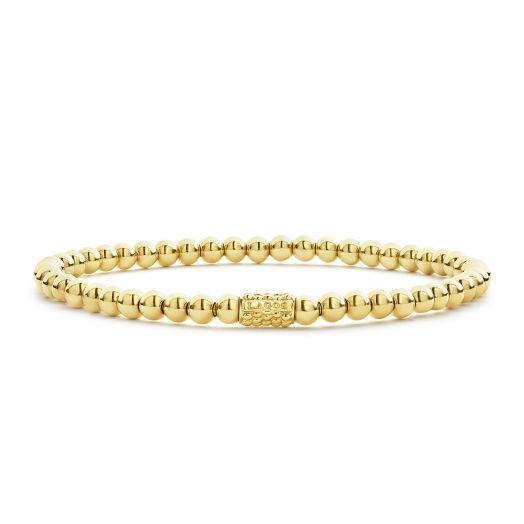18K gold caviar beaded bracelet