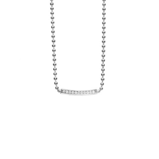 LAGOS Sterling Silver Caviar Spark Diamond Necklace