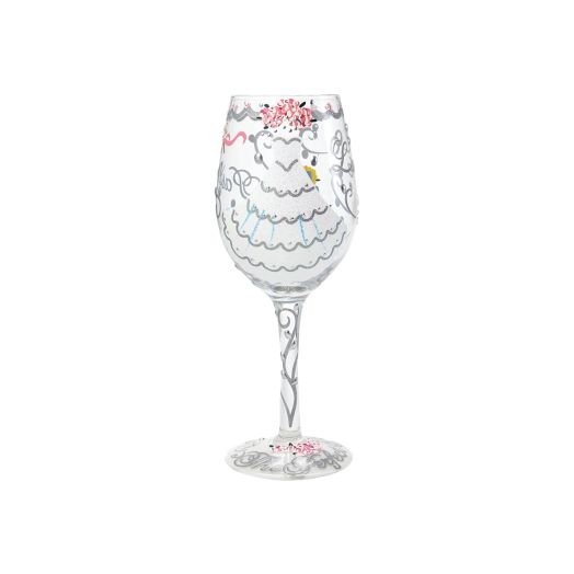 Wedding Dress Wine Glass