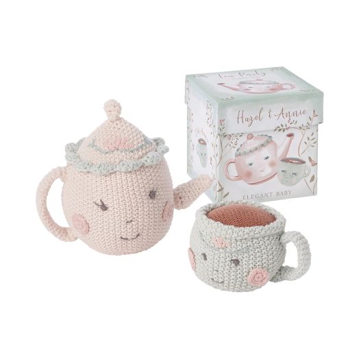 Crochet teapot set for kids