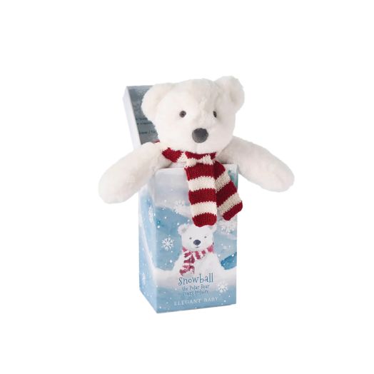 Polar bear stuffed animal baby gift