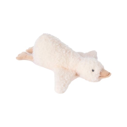 light colored plush stork