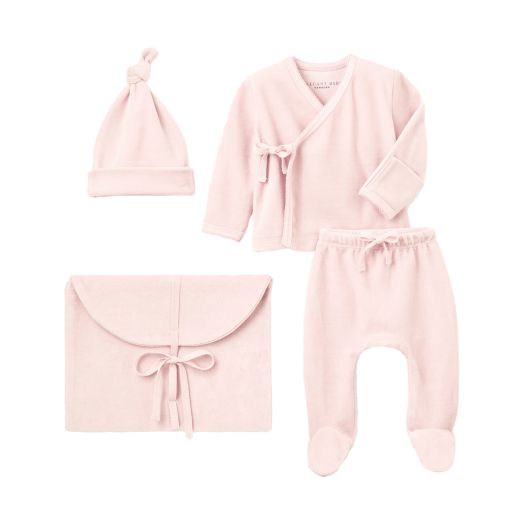 Pink newborn baby outfit set