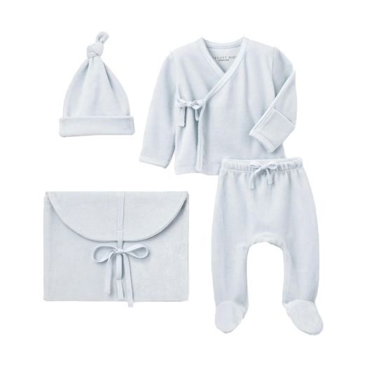 Blue newborn baby outfit set