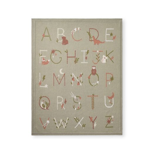 Alphabet baby blanket