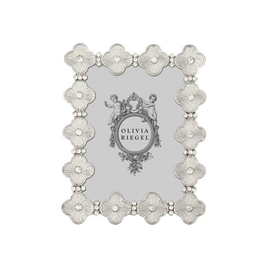 Silver clover picture frame