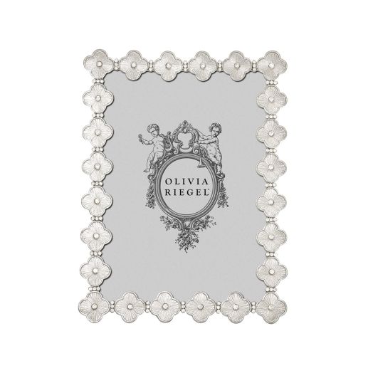 Silver clover picture frame
