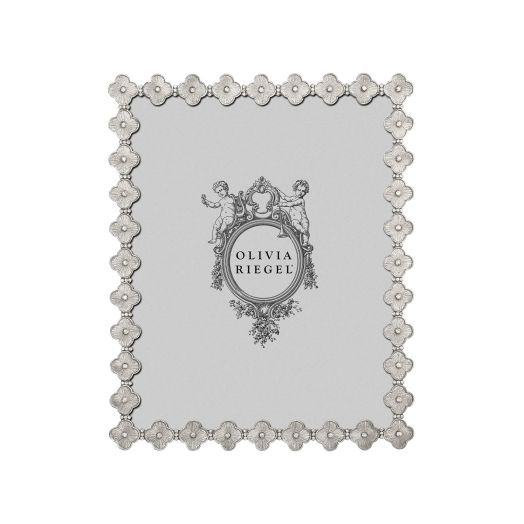 Silver clover picture frame