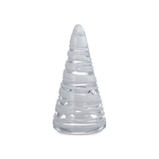 glass tree with snowdrift pattern