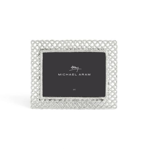Silver love knot picture frame