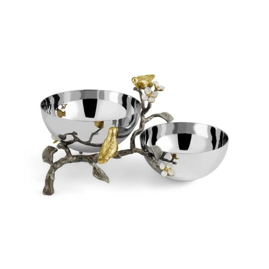 Michael Aram Lovebirds Double Dish