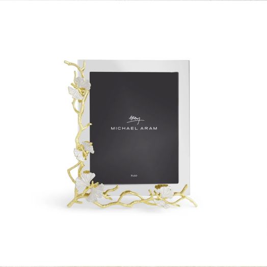 Nickle plate and goldstone picture frame