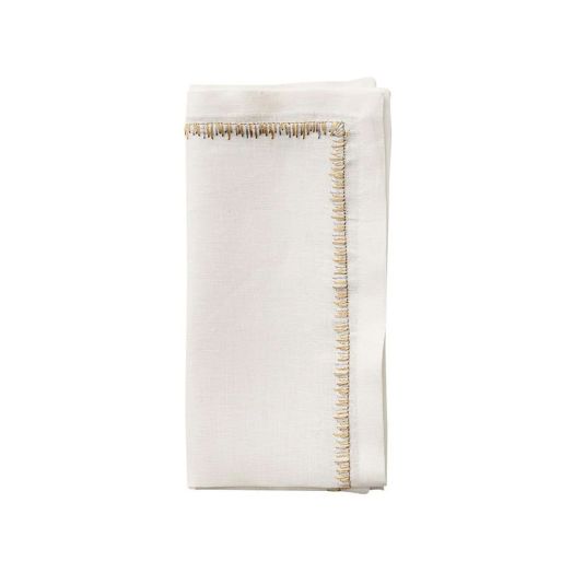 Gold and silver napkin