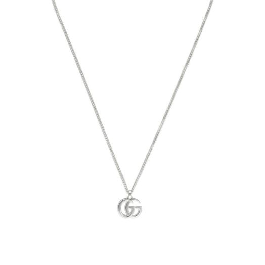 sterling silver necklace with double g pendant