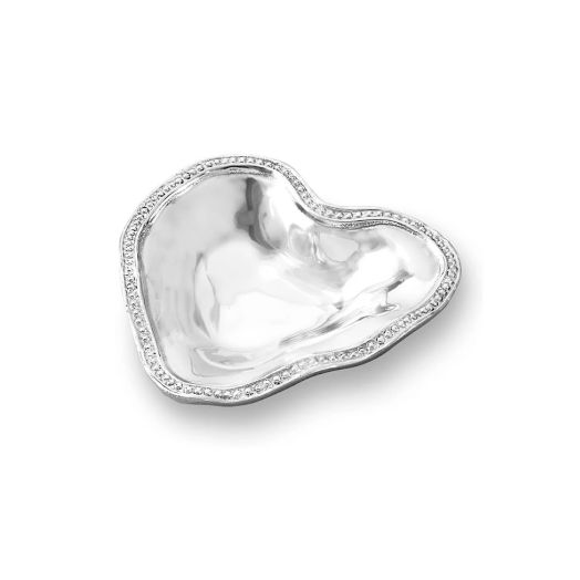 Aluminum alloy heart shaped dish