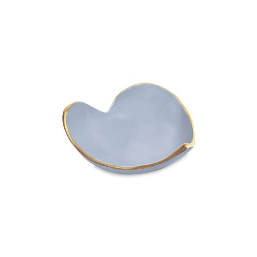 Periwinkle heart dish