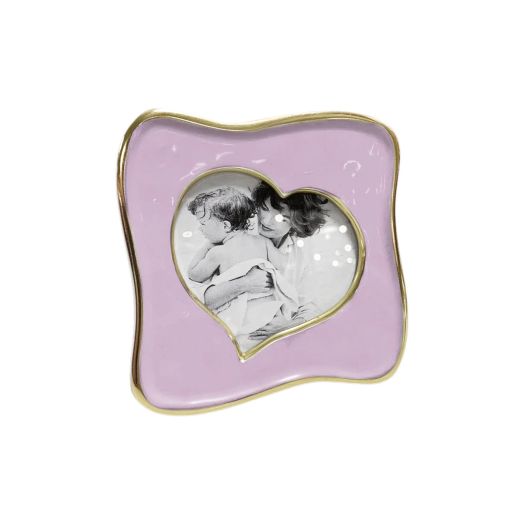 Lilac heart picture frame