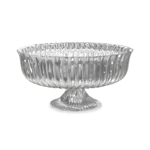 metalwork punchbowl on pedestal