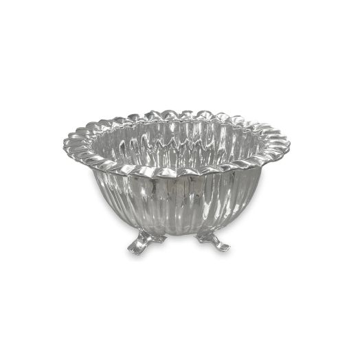 metalwork bowl with feet