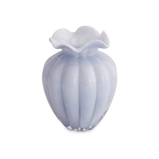 Periwinkle glass vase