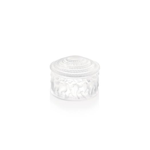 Crystal box with depicts of a ring of children