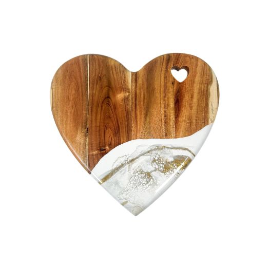 Heart shaped quartz serving tray